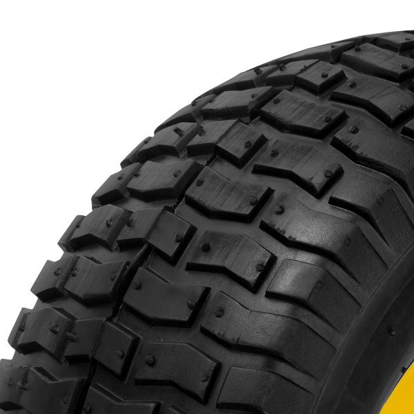 Колесо пневматическое DENZEL 15/6.00-6, D 370 мм, подш. внут. диам. 16 мм, длина оси 100 мм