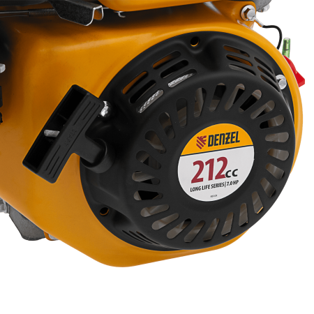 Двигатель бензиновый RX-17K, 7 л.с., 212 см3, горизонтальный вал шпонка 19 мм Denzel