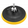Тарелка опорная для дрели и УШМ DENZEL с липучкой, 115 мм, стандартная, с адаптером c М14 на d8
