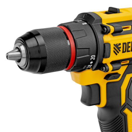 Дрель-шуруповерт аккумуляторная бесщет. DENZEL CDH-BL-20, Li-Ion, 20 В Дрель-шуруповерт аккумуляторная бесщет. DENZEL CDH-BL-20, Li-Ion, 20 В