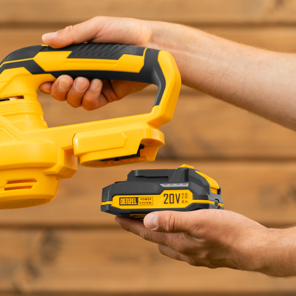 Воздуходувка аккумуляторная DENZEL AB-500, 60 м/с, 500 м3/ч, Li-Ion, 20 В