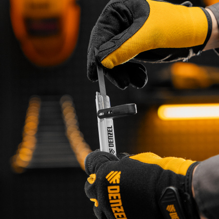 Лезвия DENZEL 9 мм, сталь SK5 - 0,4 мм, 10 штук