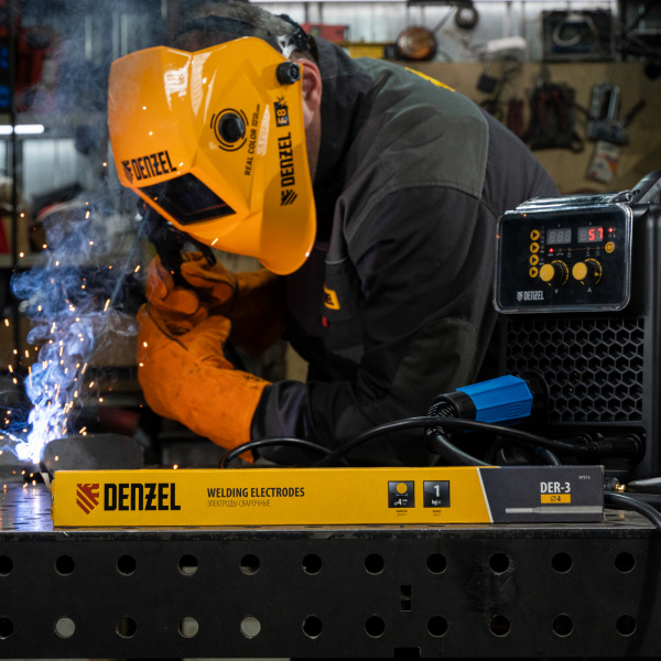 Электроды DENZEL DER-3, диам. 4 мм, 1 кг, рутиловое покрытие