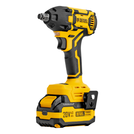 Гайковерт ударный аккумуляторный бесщет. DENZEL CIWH-BL-20-350, Li-Ion, 20 В