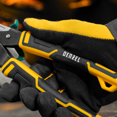 Ножницы по металлу DENZEL 78371, 270 мм, прямой и правый рез, сталь СrMo