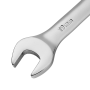 Ключ комбинированный трещоточный DENZEL, 19 мм, CrV, матовый хром