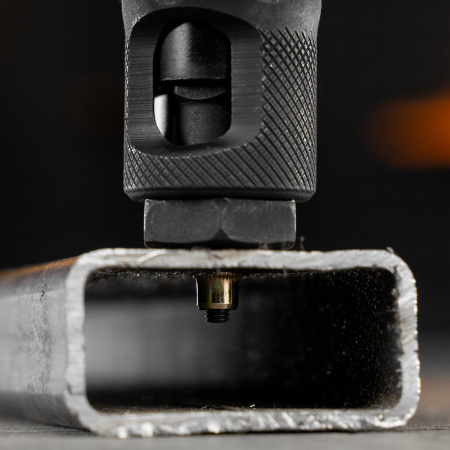 Заклепки резьбовые DENZEL стальные, оцинкованные, М3, пластиковый кейс, 200 шт.