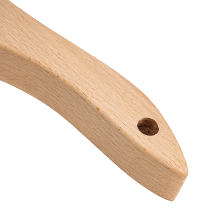 Щетка зачистная 4-х рядная DENZEL, проволока из нержавеющей стали с деревянной ручкой скребок, EFP