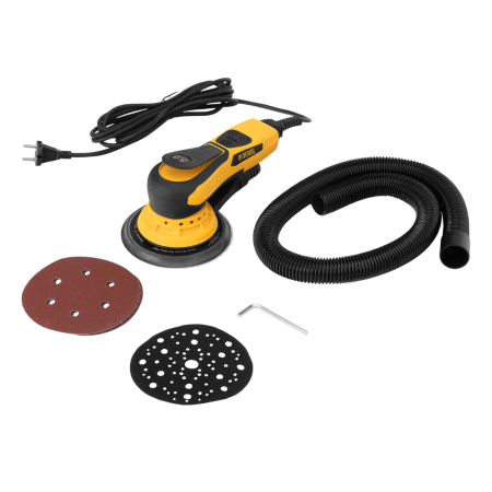 Машина шлифовальная орбитальная бесщет DENZEL OS-150-BL, 350 Вт, 4000-10000 об/мин