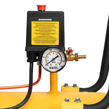 Компрессор воздушный DENZEL BCI3000-T/200, 3.0 кВт, ременный привод, 200 литров, 530 л/мин