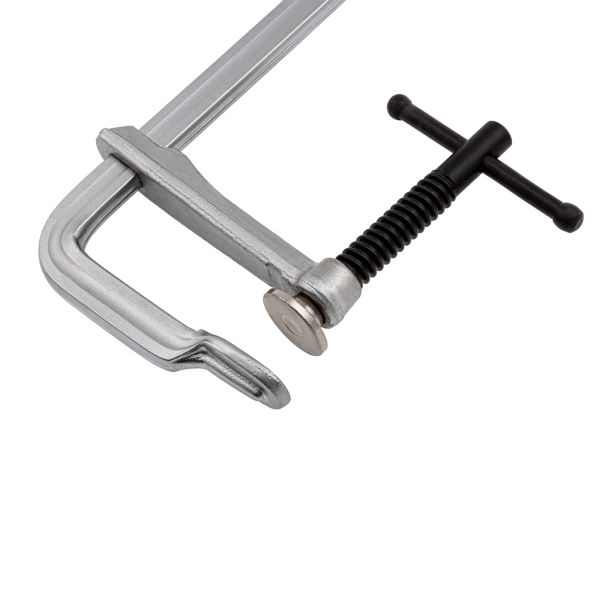 Струбцина DENZEL F-образная, 100x400мм, кованая Струбцина DENZEL F-образная, 100x400мм, кованая