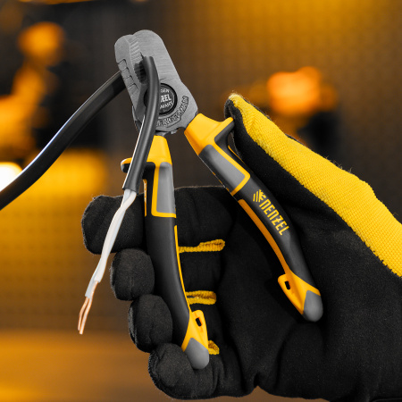 Кабелерез DENZEL 160 мм, трехкомпонентные рукоятки