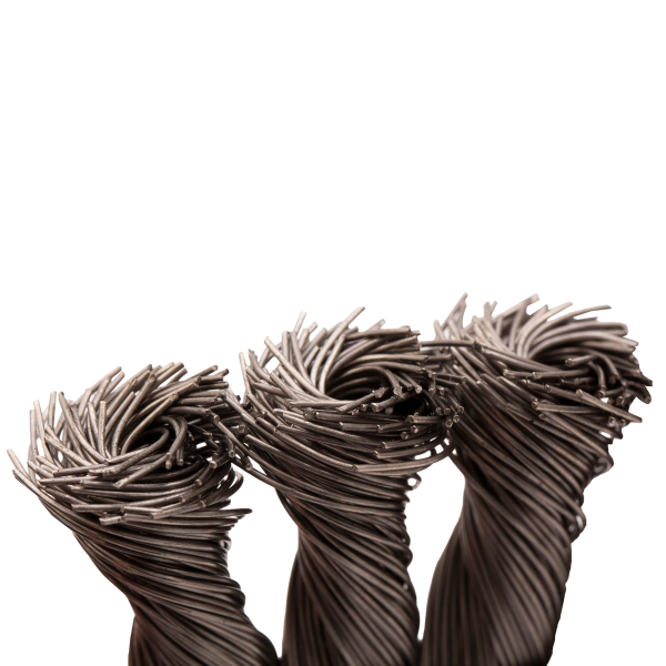 Щетка для УШМ DENZEL 746343, 150 мм, «плоская», крученая нержавеющая проволока 0.5мм, посадка 22.2 мм