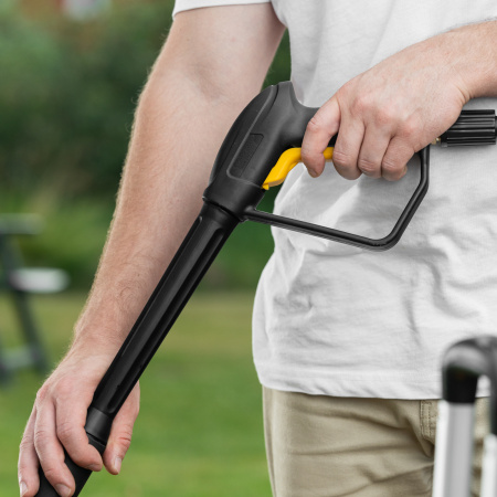 Моечная машина высокого давления DENZEL K 50 Power, 2100 Вт, 150 бар, 600 л/ч, асинхронный двигатель