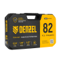 Набор инструментов DENZEL 1/2", 1/4", CrV, S2, пластиковый кейс, 82 предмета