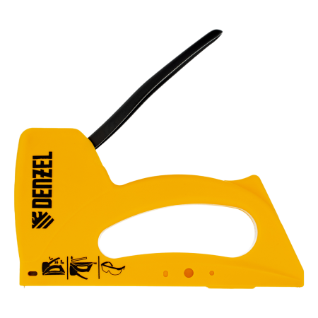 Степлер пластиковый DENZEL скобы в комплекте, тип 53, 6-10 мм