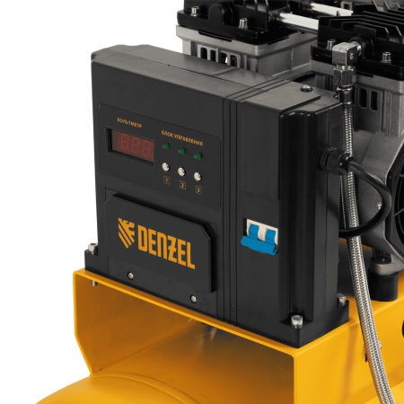 Компрессор безмасляный, малошумный DENZEL DLS 2250/100, 2250 Вт, 3x750, 100 л, 410 л/мин блок управления/ Denzel Компрессор безмасляный, малошумный DENZEL DLS 2250/100, 2250 Вт, 3x750, 100 л, 410 л/мин блок управления/ Denzel