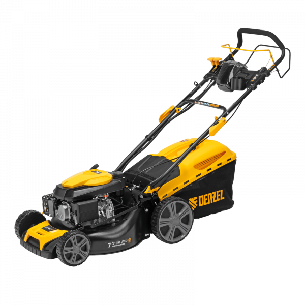 Газонокосилка бензиновая DENZEL GLD-460SP-VE, 146 см3, шир. 46см, привод, вариатор, эл.старт, 60 л Газонокосилка бензиновая DENZEL GLD-460SP-VE, 146 см3, шир. 46см, привод, вариатор, эл.старт, 60 л