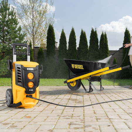 Моечная машина высокого давления DENZEL R-180, 2200 Вт, 180 бар, 380 л/ч, колесная