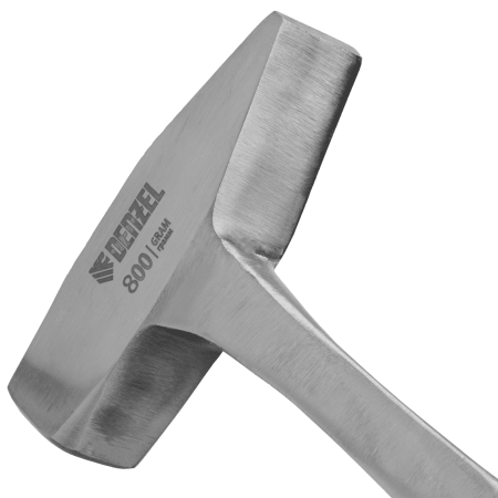 Молоток слесарный DENZEL 800 г, цельнометаллический, двухкомпонентная рукоятка Молоток слесарный DENZEL 800 г, цельнометаллический, двухкомпонентная рукоятка