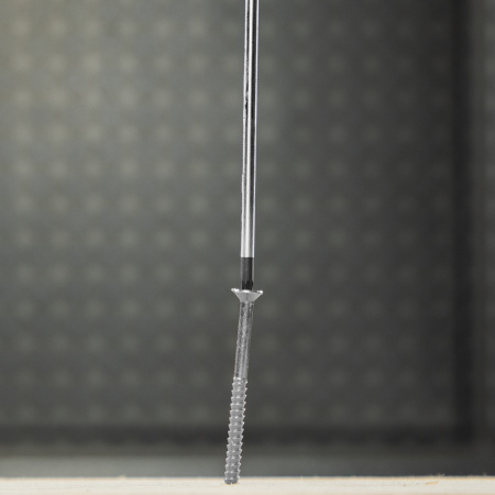 Отвертка DENZEL PZ0x75 мм, CrV, трехкомпонентная рукоятка