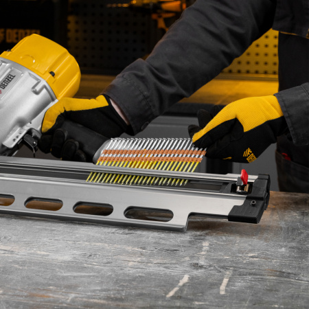 Гвозди DENZEL для пнев. нейлера (оцинк.), длина - 90 мм, диам. - 3,05 мм, 2000 шт.