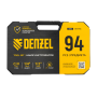 Набор инструментов DENZEL 1/2", 1/4", CrV, S2, пластиковый кейс, 94 предмета