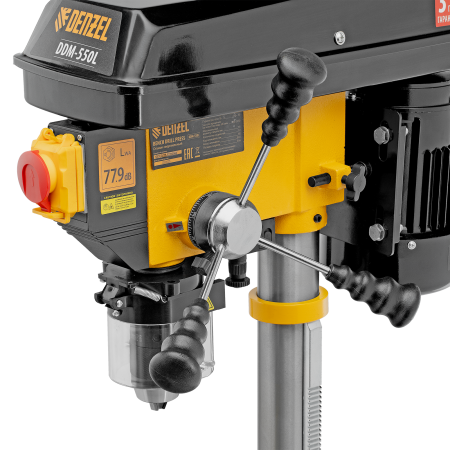 Станок сверлильный DENZEL DDM-550L, 550 Вт, 16 мм, 12 ск., лазер, настольный