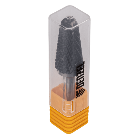 Борфреза по металлу DENZEL твердосплавная, коническая закругленная, тип-L, 16 мм