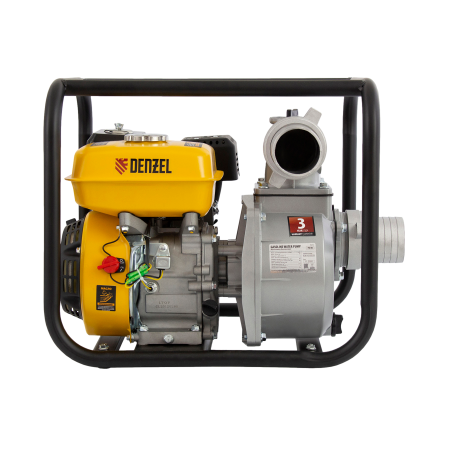 Мотопомпа бензиновая DENZEL PX-80, 7 л.с, 3, 1000 л/мин, глубина 8 м, напор 30 м