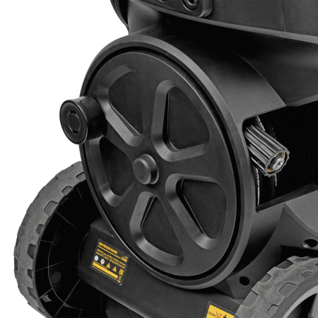 Моечная машина высокого давления DENZEL R-230iD, 3300 Вт, 230 бар, 600 л/ч, асинхронный двигатель, с барабаном