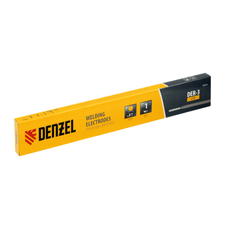 Электроды DENZEL DER-3, диам. 3 мм, 1 кг, рутиловое покрытие