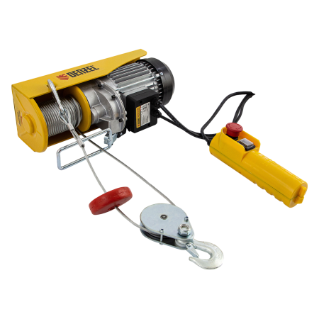 Тельфер электрический DENZEL TF-800, 0.8 т, 1300 Вт, высота 12 м, 8 м/мин Тельфер электрический DENZEL TF-800, 0.8 т, 1300 Вт, высота 12 м, 8 м/мин