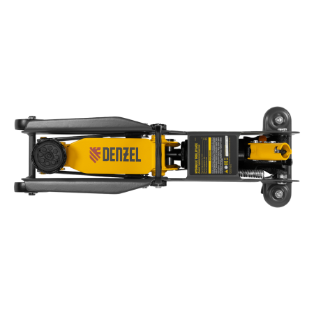 Домкрат гидравлический подкатной DENZEL 2 т, 135-385 мм, в пласт. кейсе