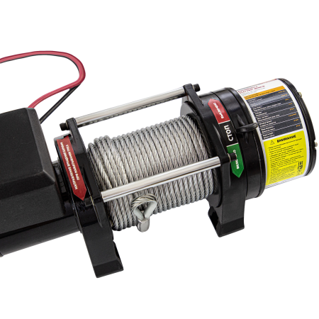 Лебедка автомобильная электрическая DENZEL LB-2000, 2.2 т, 3.2 кВт, 12В