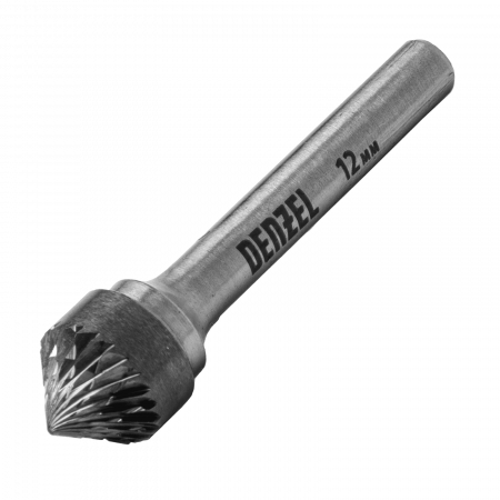 Борфреза по металлу DENZEL твердосплавная, зенкер 90 град., тип-K, 12 мм