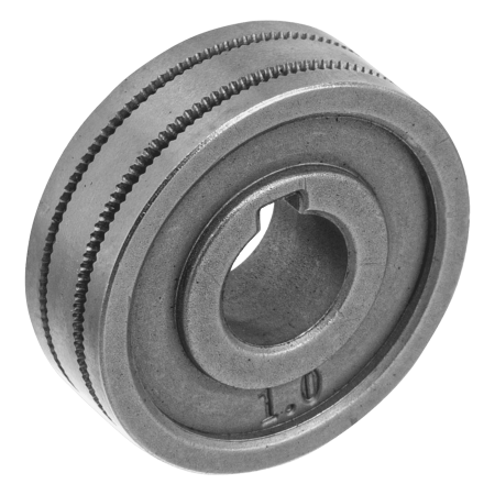 Подающий ролик DENZEL зубчатый профиль под флюсовую проволоку 0,8-1мм, 2 шт