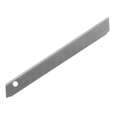 Лезвия DENZEL 9 мм, сталь SK5 - 0,4 мм, 10 штук