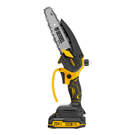 Цепная мини-пила аккумуляторная бесщет. DENZEL CCS-150, шина 150 мм, Li-Ion, 20 В