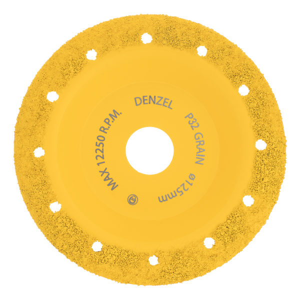 Чашка твердосплавная зачистная DENZEL, 125 мм, Наклонная, мелкое зерно #32