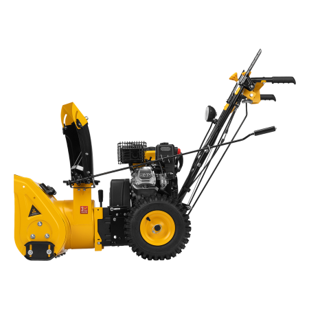 Снегоуборщик гибридный с функц. подметания DENZEL SWB-600, 212 сс, руч. старт, 2 насадки