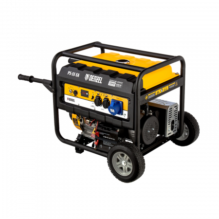 Генератор бензиновый DENZEL PS 55 EA, 5.5 кВт, 230 В, 25 л, электростартер