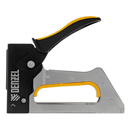 Степлер металлический DENZEL скобы в комплекте, 2К рукоятка, тип 53, 6-10 мм