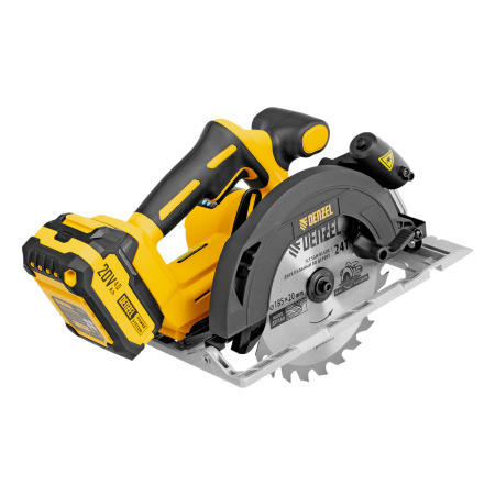 Пила циркулярная аккумуляторная бесщет. DENZEL CCSH-BL-20-185, 185 мм, Li-Ion, 20 В