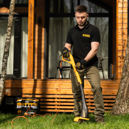 Удлинитель-шнур силовой Garden Series DENZEL, б/з, ПВС, 10м, 1 розетка, 2 x 1 мм