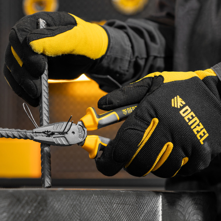 Плоскогубцы комбинированные DENZEL 165 мм, трехкомпонентные рукоятки