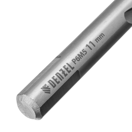 Сверло спиральное по металлу DENZEL 11 x 142 мм, Р6М5, Golden Tip 