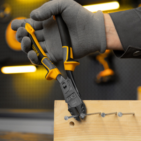 Бокорезы DENZEL 215 мм, усиленные, трехкомпонентные рукоятки