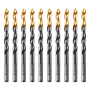 Сверло по металлу DENZEL 6,5 мм, HSS-Tin, Golden Tip, 10 шт.
