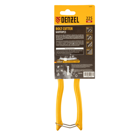 Болторез компактный DENZEL 225 мм - 9", Cr-V